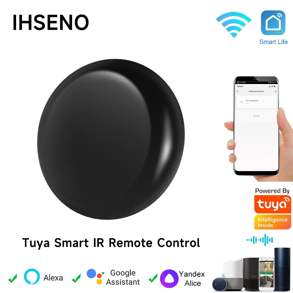 iHseno Tuya Smart WiFi IR Remote Control for Smart Home Automation