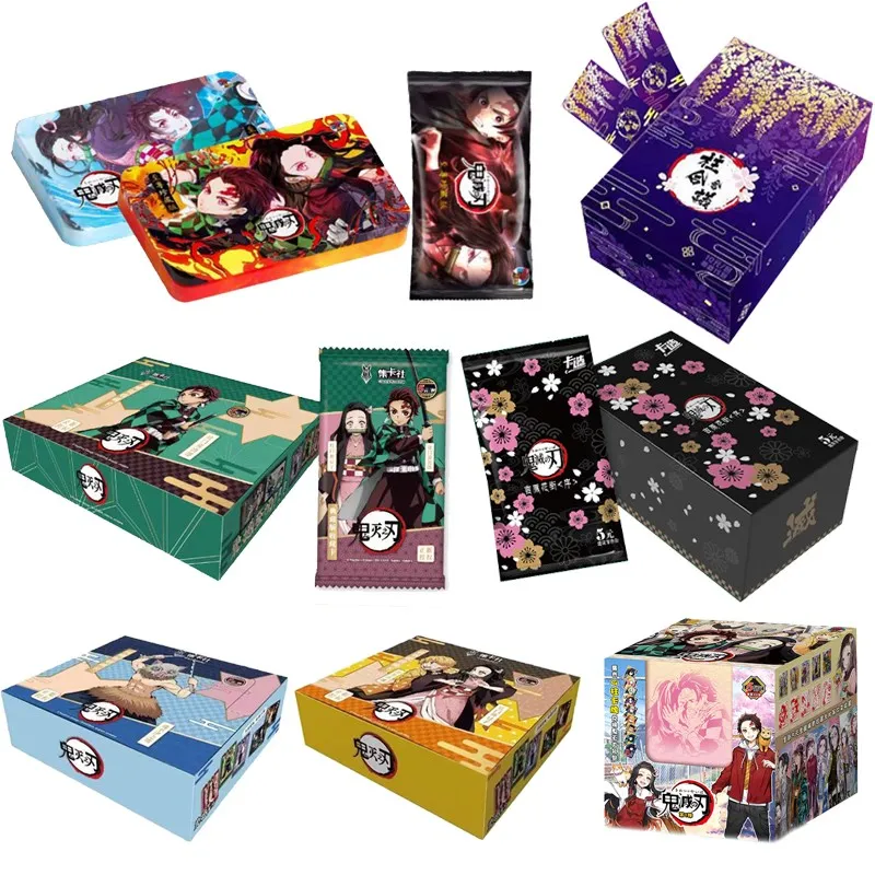 

A Case Demon Slayer Cards Collection Booster Box PR Puzzle Cards SCP Rare Card Tanjirou Kamado Nezuko Character Anime Cards