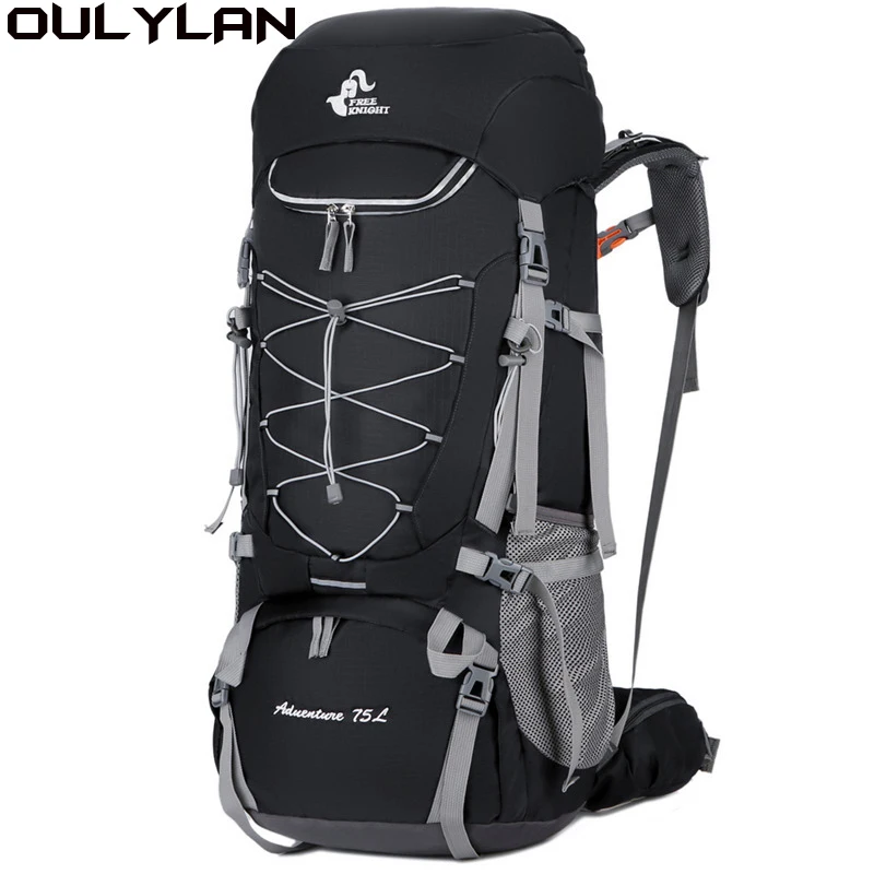 

Oulylan Camping Backpack 75L Mountaineering Bag Large-capacity Waterproof Rucksack Outdoor Climbing Hiking Bag with Rain Cover