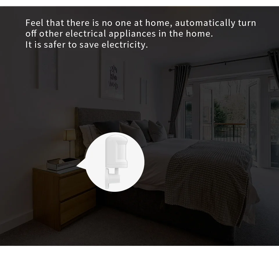 Description Picture 4 of itemTuya Zigbee Motion Sensor PIR Infrared Presence Detector Home Security Alarm Human Body Detection for Smart Life Alexa Google