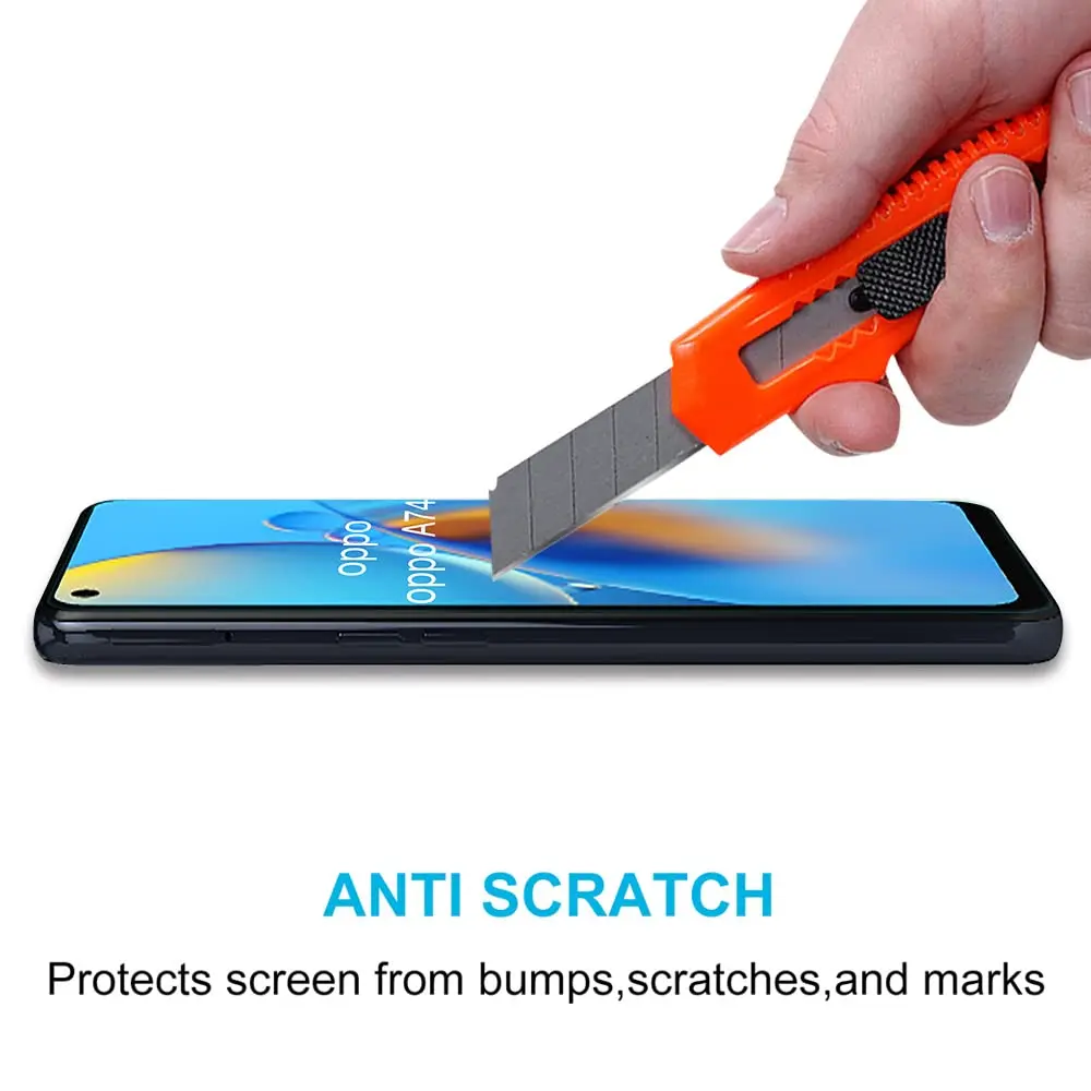 HD Clear Tempered Glass Screen Protector, Anti-Scratch and Case-Friendly
