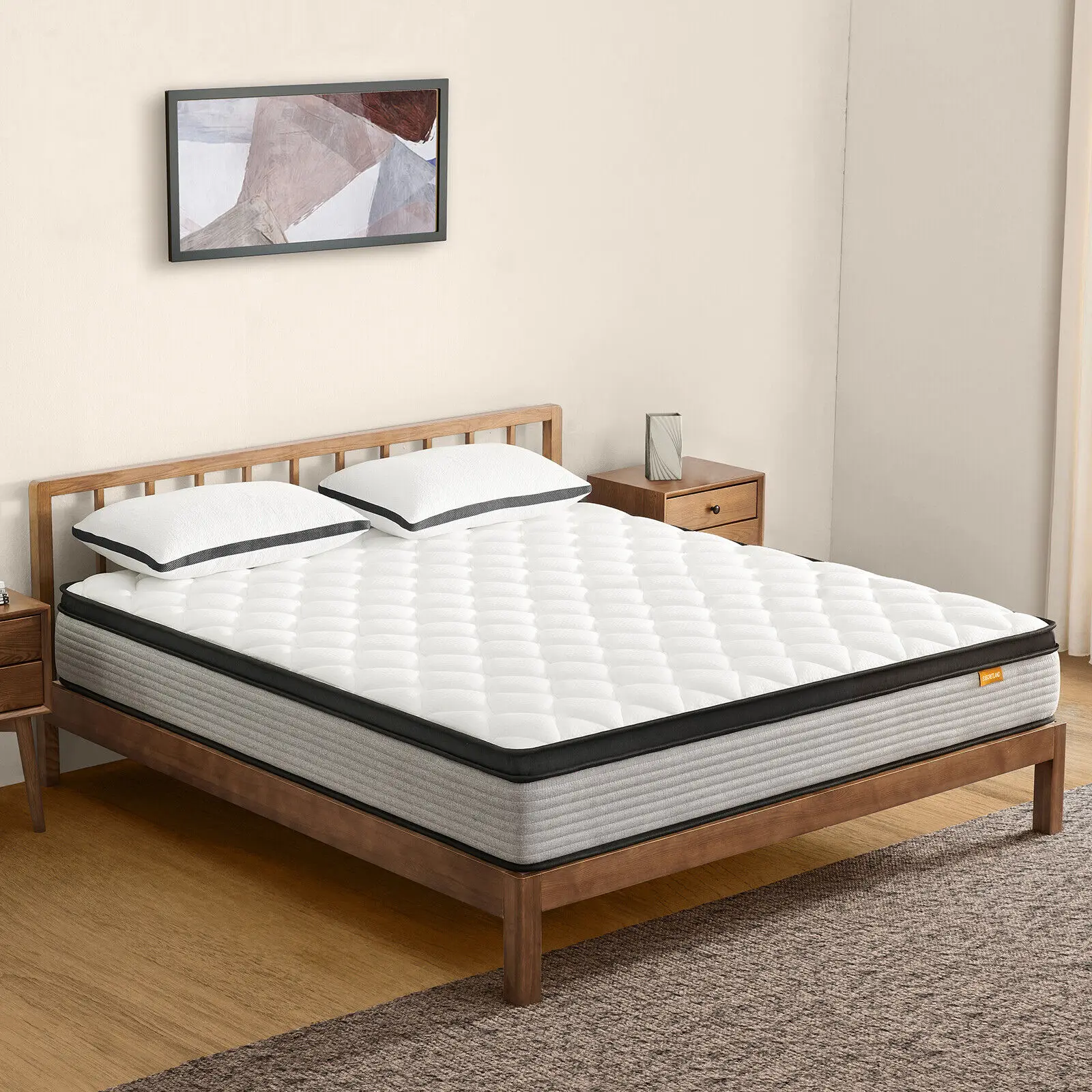 12 Inch Bed Mattress Full Size Gel Memory Foam and Innerspring Hybrid Mattress