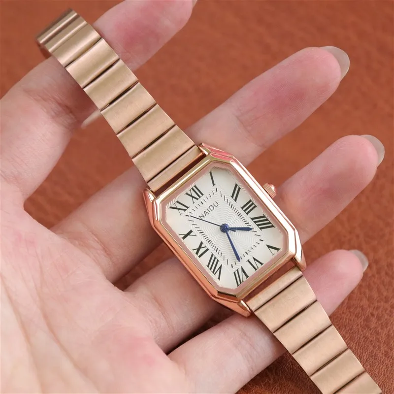

watch for women Women's wristwatch Girl Simple Silver and Gold Stainless steel Watchband Quartz Minimalist Women's watches