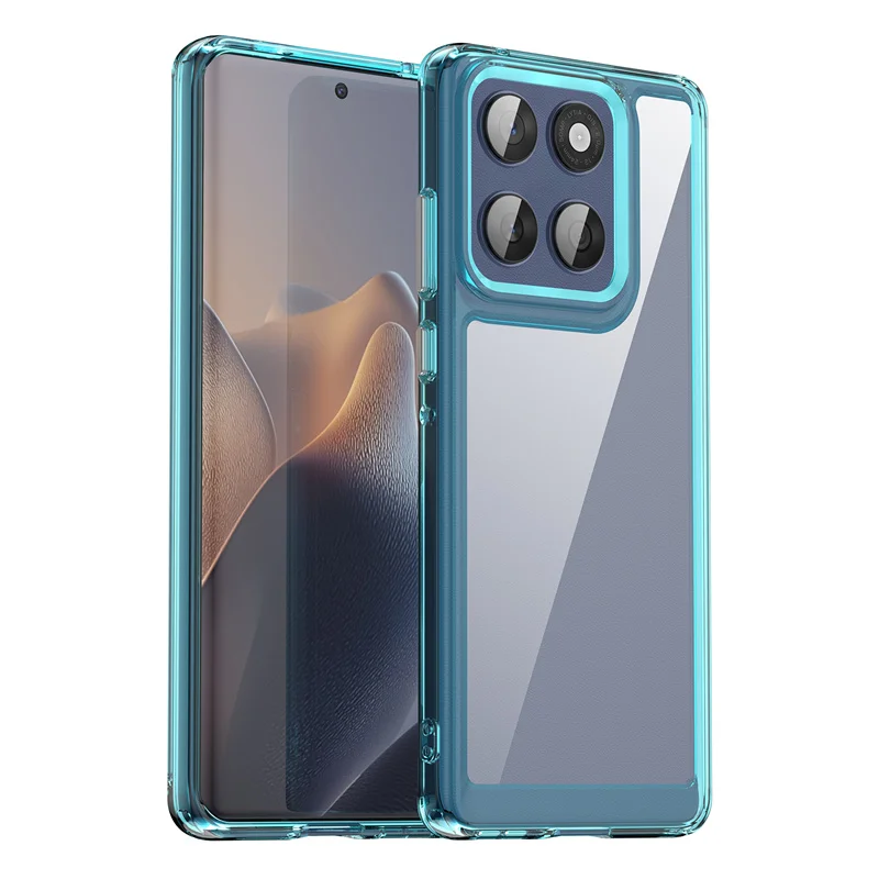 Transparent Colorful TPU Protective Phone Case Cover