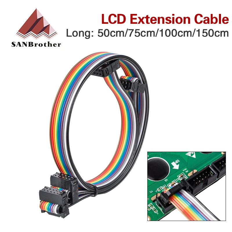 3d Pirnter Screen LCD Extension Cable 10 Pins Flexible Flat Ribbon 3d Pirnter Screen LCD Extension Cable 10 Pins Flexible Flat Ribbon