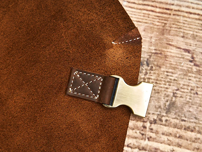 Nupugoo Herren Echt leder Umhängetasche Retro Umhängetasche Umhängetasche tägliche Pendler tasche Rindsleder große Kapazität Tasche – Detail 12