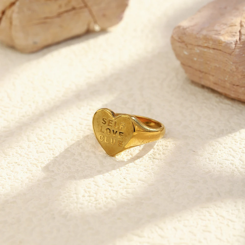 ママシータスレイ ヴィンテージ セルフラブクラブ リング モットー刻印