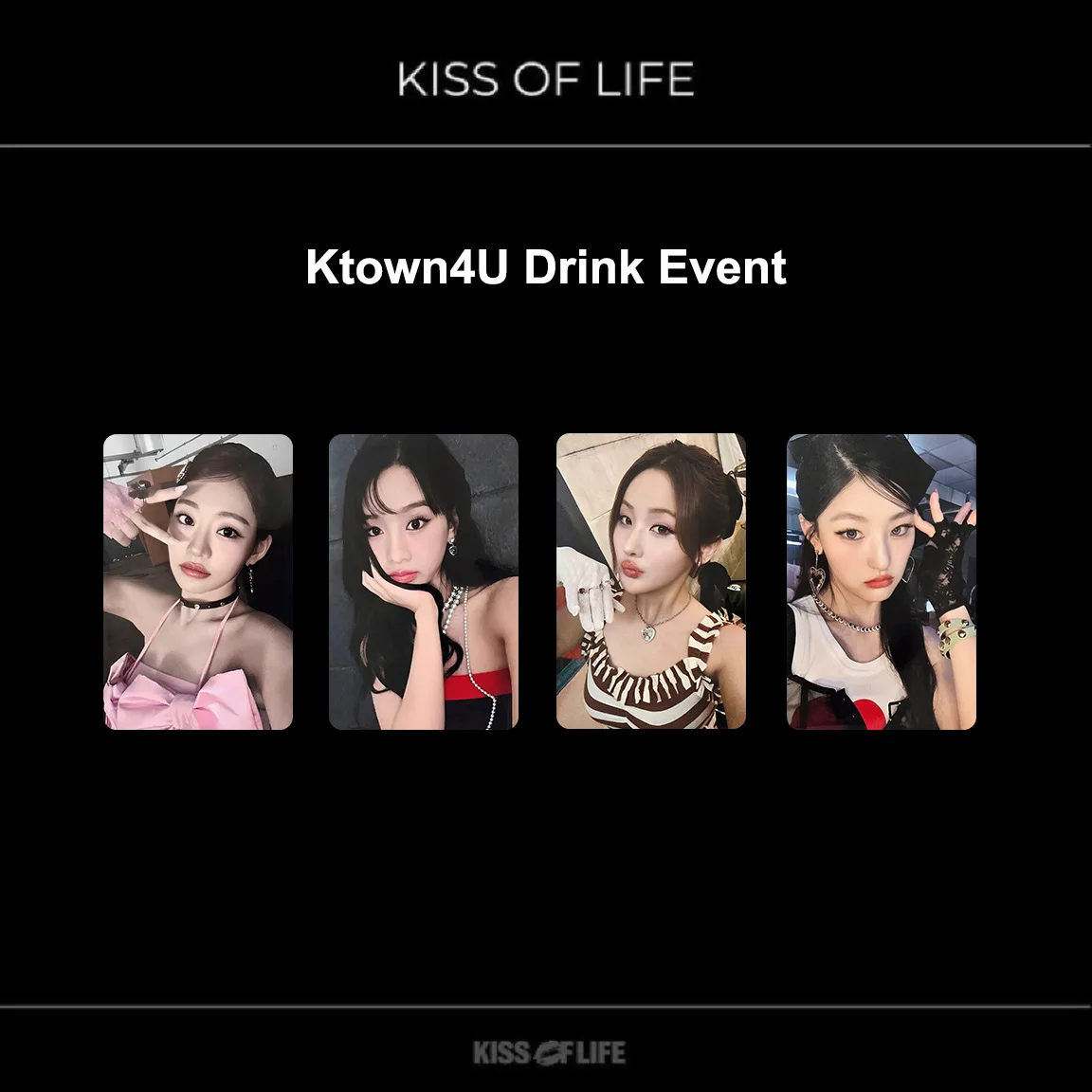 KPOP Kiss of Life Mini Album 224 Photo Cards JULIE NATTY BELLE