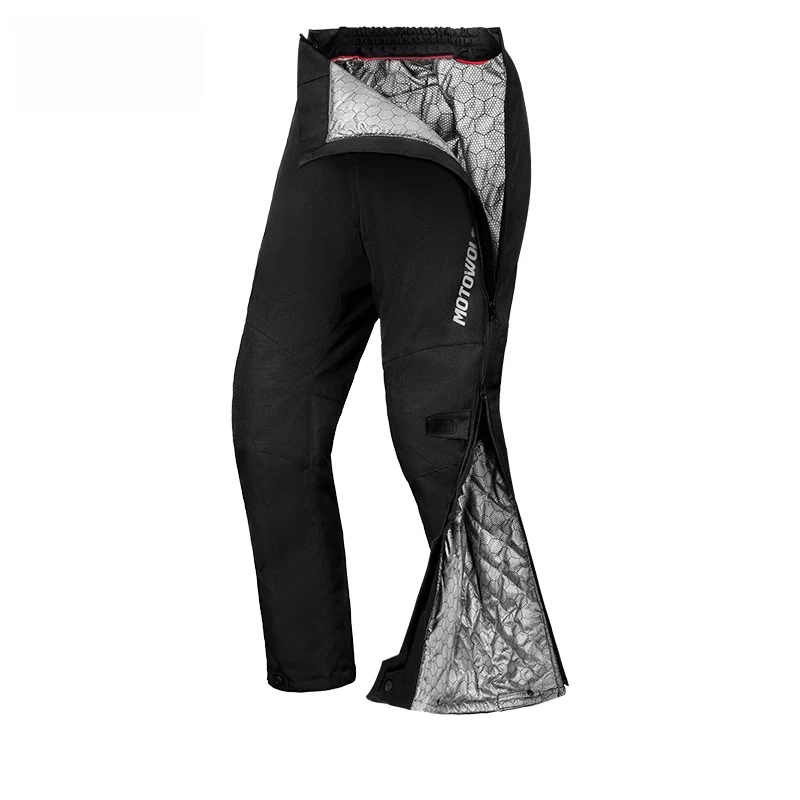 CE 보호 기능 오토바이 겨울 바지: 전기 난방 퀵 릴리즈 모토 바지 방풍 및 방수 디자인
