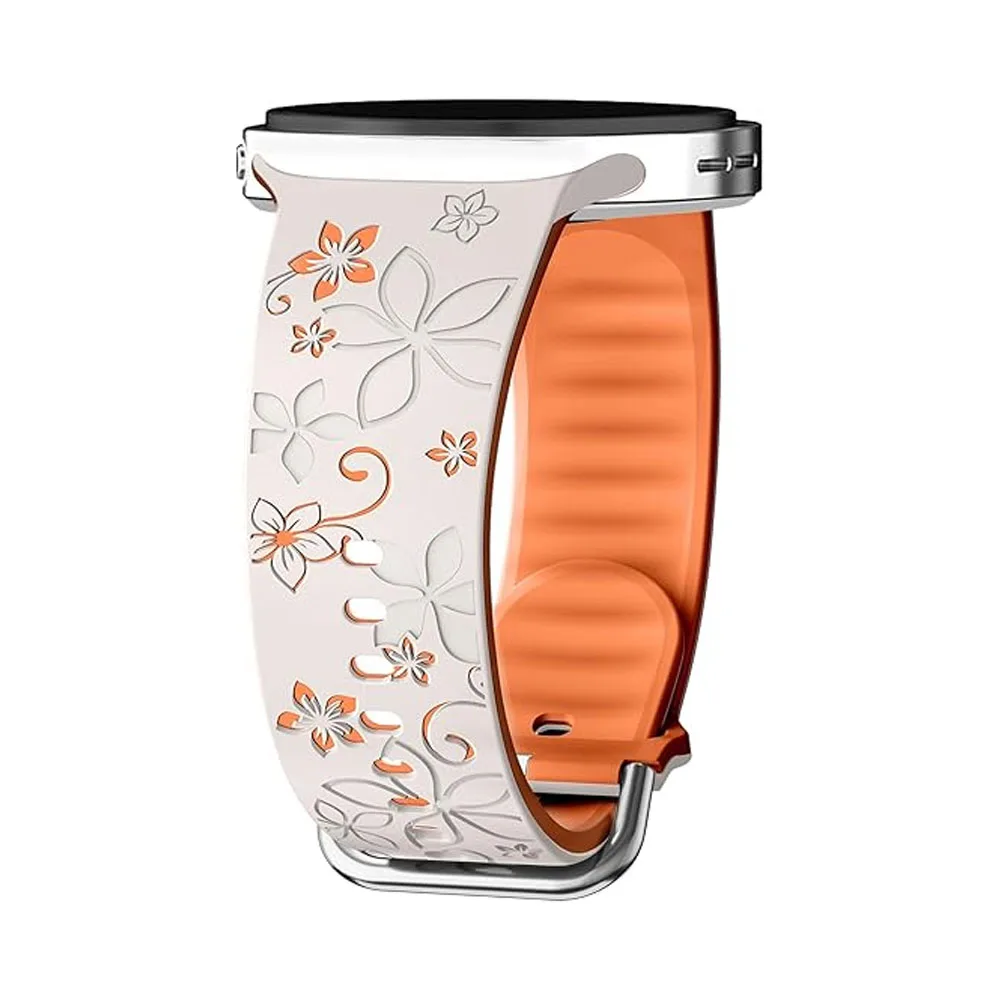 حزام منقوش لساعة سامسونج جالاكسي 8 44 ملم 40 ملم Pulseira حزام رياضي أساور المعصم Correa Galaxy watch 8 أشرطة كلاسيكية 46 ملم