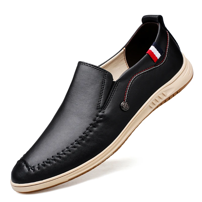 

2023 Men Casual Shoes Luxury Brand Casual Slip on Formal Loafers Men Moccasins Italian Black Male Business Formal Shoes