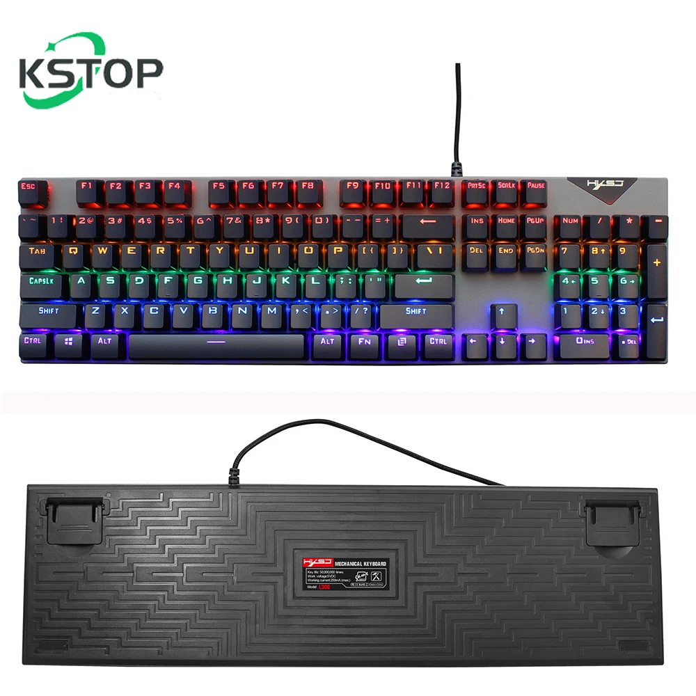 KSTOP104KeysMechanicalKeyboardWiredGamerKeyboardwithRGBLight