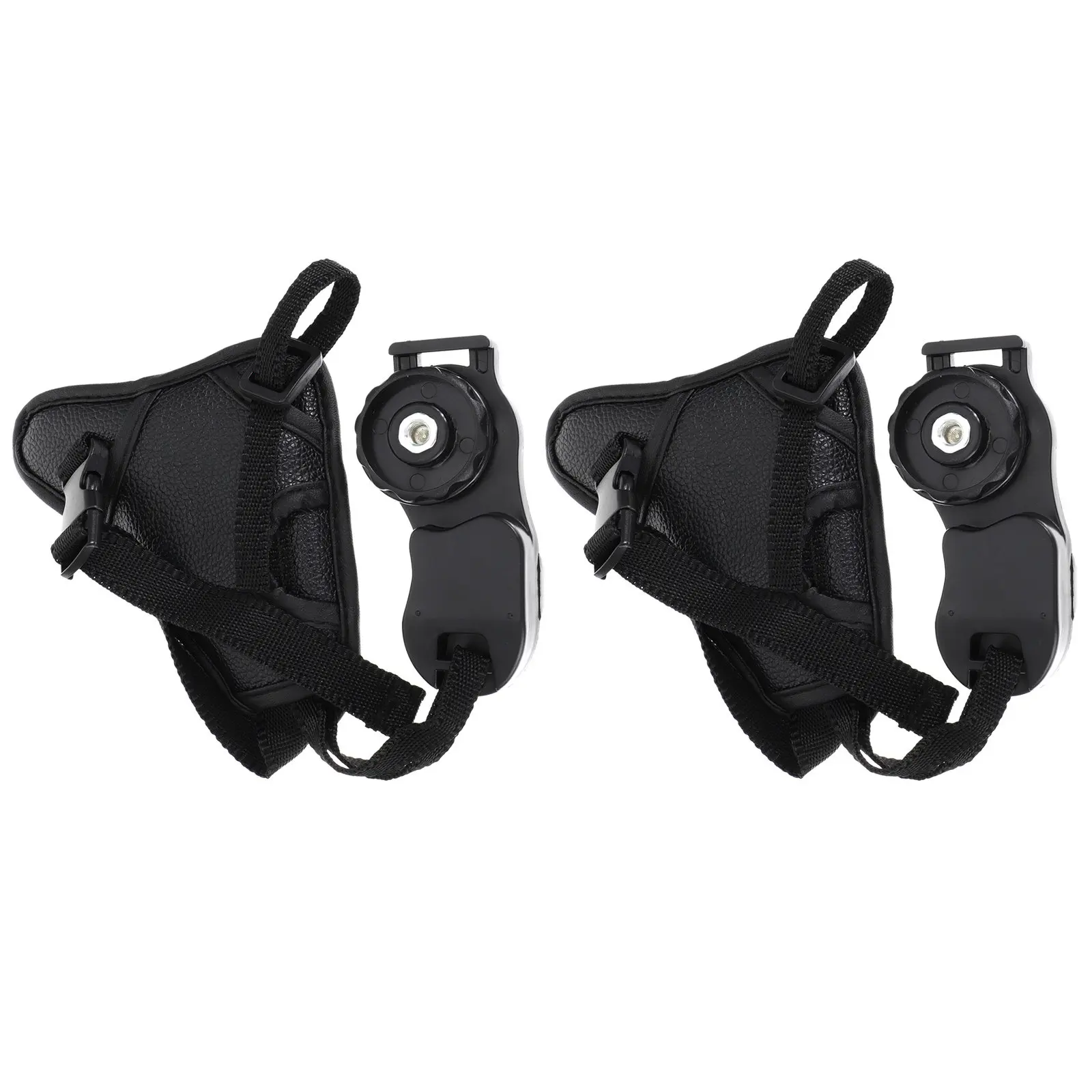 2Pcs 카메라 손목 스트랩 고품질 PU 조정 가능한 핸드 스트랩 Dslr 용 방진 보호 카메라 그립