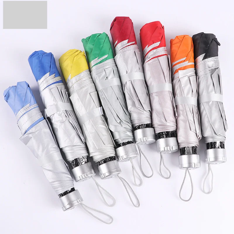 Paraguas UV triple completamente automático, pegamento negro, protección solar, protección UV, protección solar, publicidad fija,_voghion.com