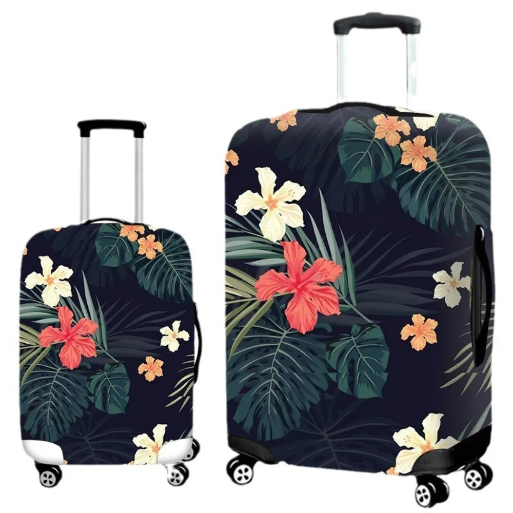 

Luggage Case Protective Cover Creative Printing Travel Case Dust Cover Flowers and Plants Polyester Cover Elastic Dust 18-32