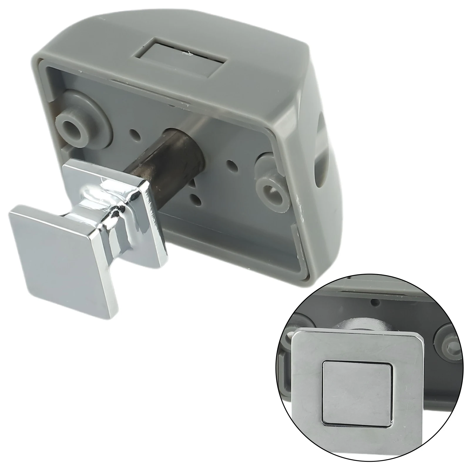 

Durable Button Catch Lock Button Catch Lock 5pcs Black Cupboard Door Motorhome Cabinet For All Kinds Of Furniture