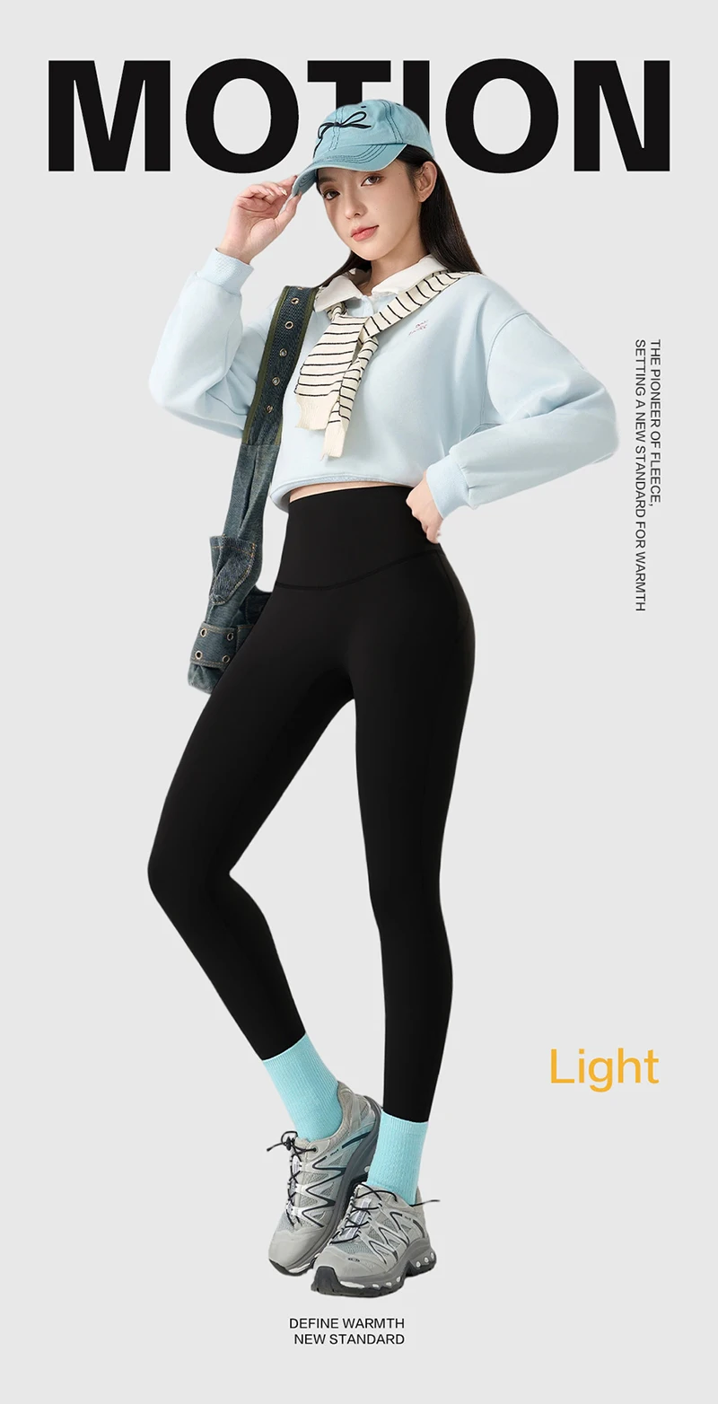 BIVIGAOS Autumn Winter 3D Butt Sharkskin Warm Yoga Leggings Women's Stretch Slim Brushed Light Fleece Fitness Sport Leggings Sf4c4eb20194b41078733cb44777fe1f4Y