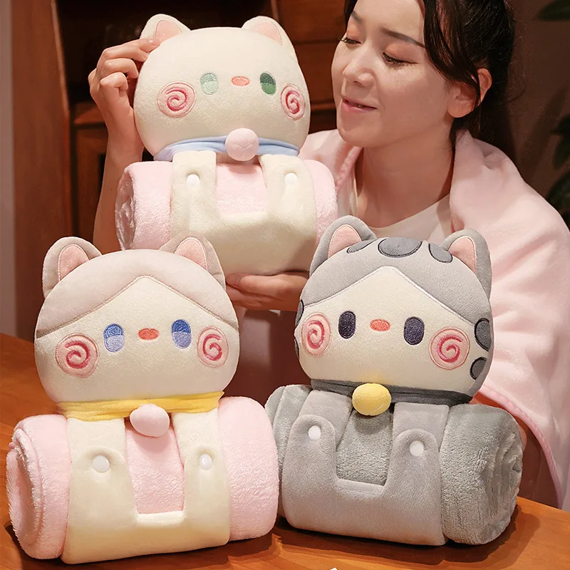 Cojín De Muñeco De Peluche, Refuerzo Cálido, Almohada De Dibujos Animados Juguete De Peluche De Animal Suave Regalos Para Ninos