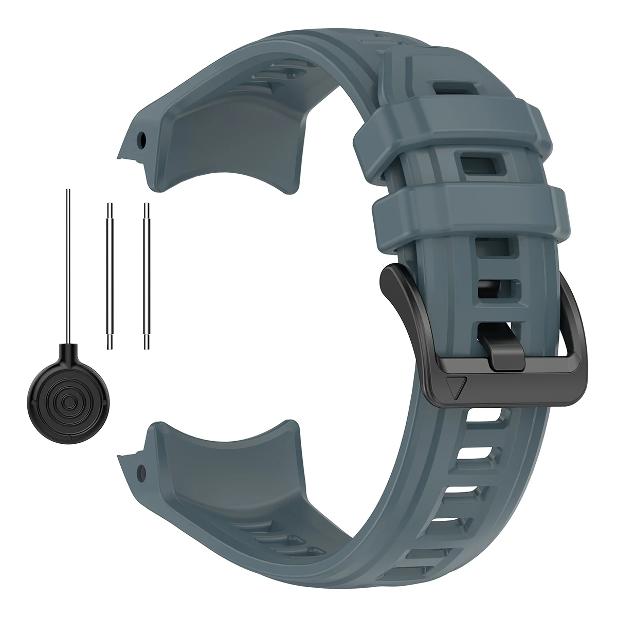 Enhanced Silicone Sport Watchband, No-Gap Design, 26mm