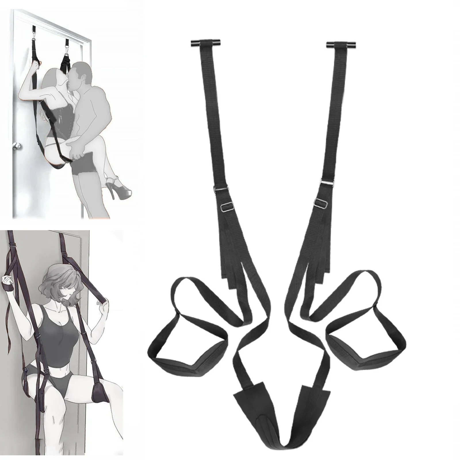 Hanging Sex Door Swing BDSM Sex Toys for Couples Fetish SM Bondage Restraints Adults Games Furniture Swings Over The Door sex toys sex swings