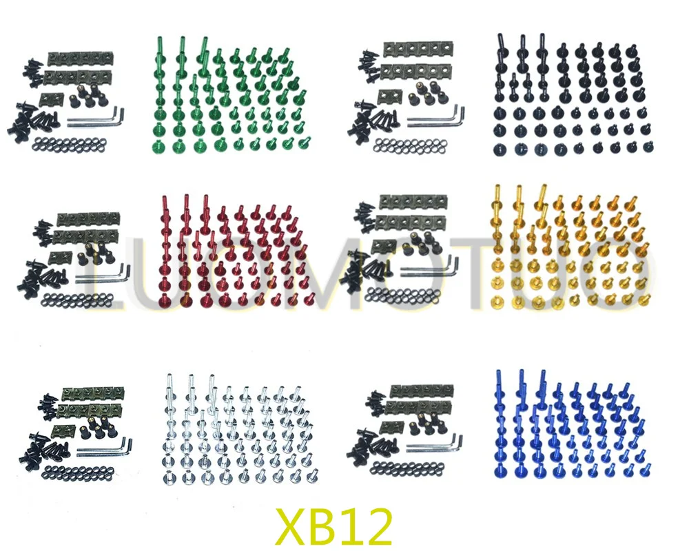 

Motorcycle Complete Fairing Bolts Kit Bodywork Screws Fit For BUELL XB12 all models up to 08 only 2004-2008