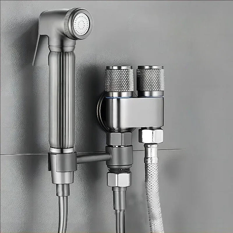 Handheld Bidet Toilet Spray Gun Set Stainless Steel Bathroom Cleaning Women Washing Portable Spray Gun Bathroom Accessories 2
