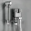 Handheld Bidet Toilet Spray Gun Set Stainless Steel Bathroom Cleaning Women Washing Portable Spray Gun Bathroom Accessories 2