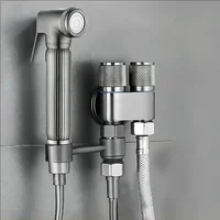 Handheld Bidet Toilet Spray Gun Set Stainless Steel Bathroom Cleaning Women Washing Portable Spray Gun Bathroom Accessories 2