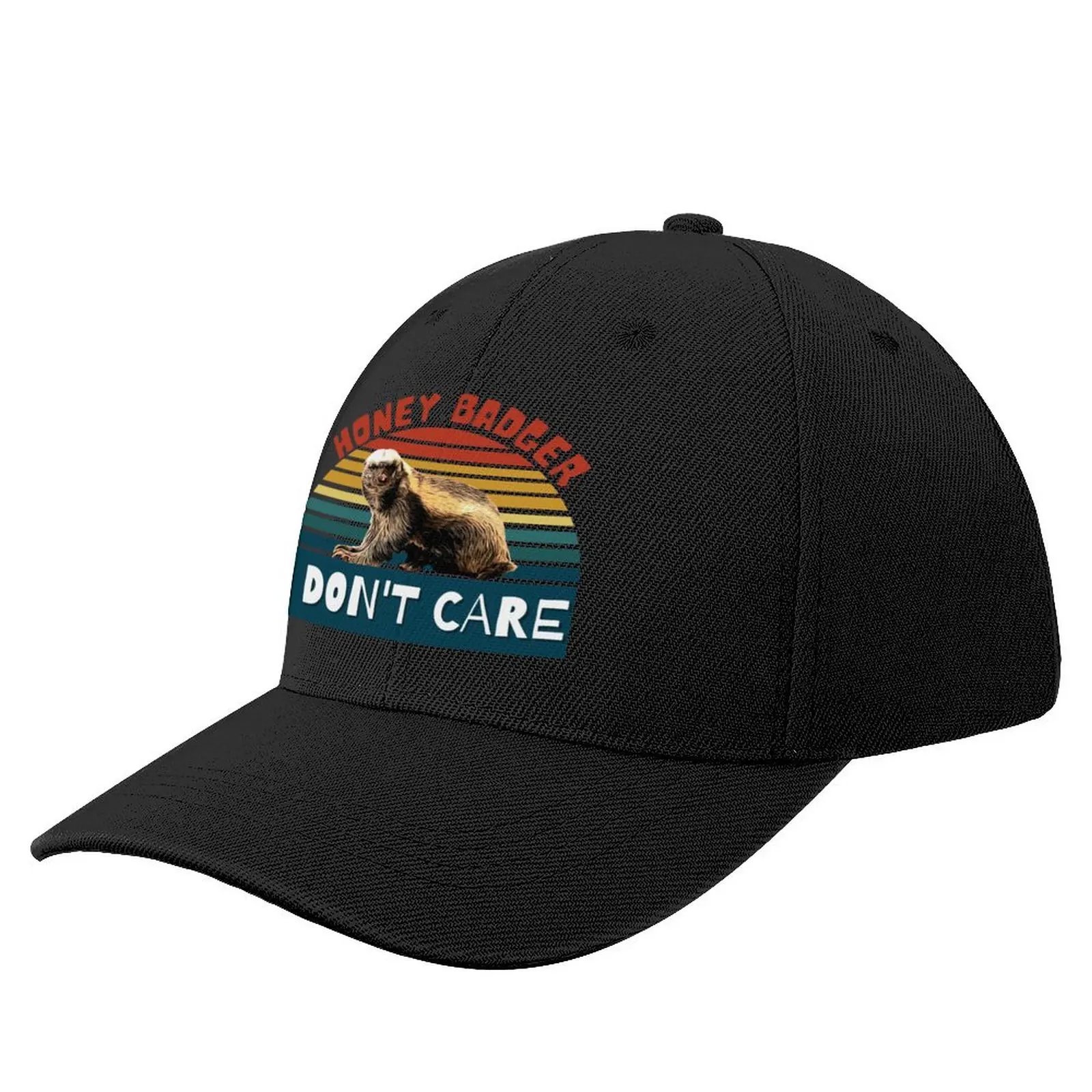 

I don't care, honey badger Baseball Cap Snap Back Hat sun hat Male Mens Caps Women'S