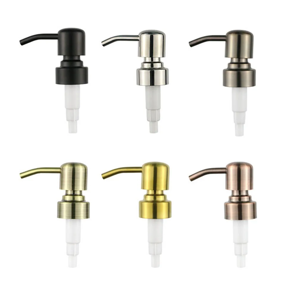 1pcs 304 Stainless Steel Pump Head For DIY Jars Bottles Soap Lotion Dispenser Pump For Liquid Pumps Standard 28 400 Thread Home soap dispenser pump head lotion soap dispenser for shampoo shower gel diy bathroom bottles 28 400 thread stainless steel