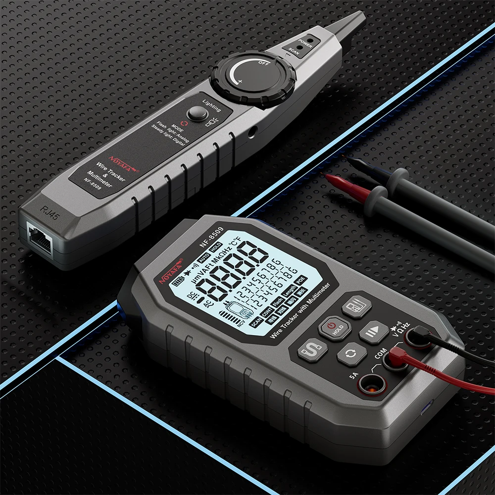 NOYAFA NF-8509 two-in-one Multimeter Tester Network Line Cable Finder for POE Test NCV AC DC LCD Wire Tracke 2
