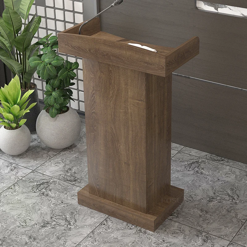 Minimalist Hotel Lobby Cafe Reception Desks Modern Restaurant Cashier Bookshelf Podium Teacher Classroom Church Lectern Pulpit H