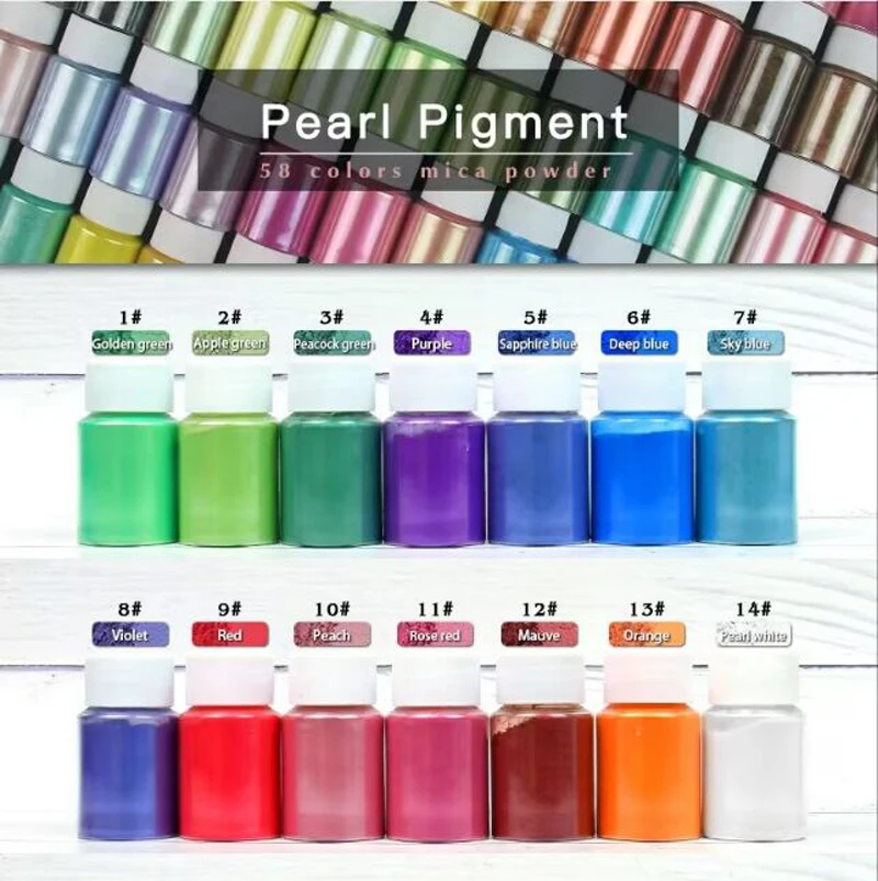 Mica Powder Pigment Epoxy Resin Slime Dye Pearl Color Pigment Mica