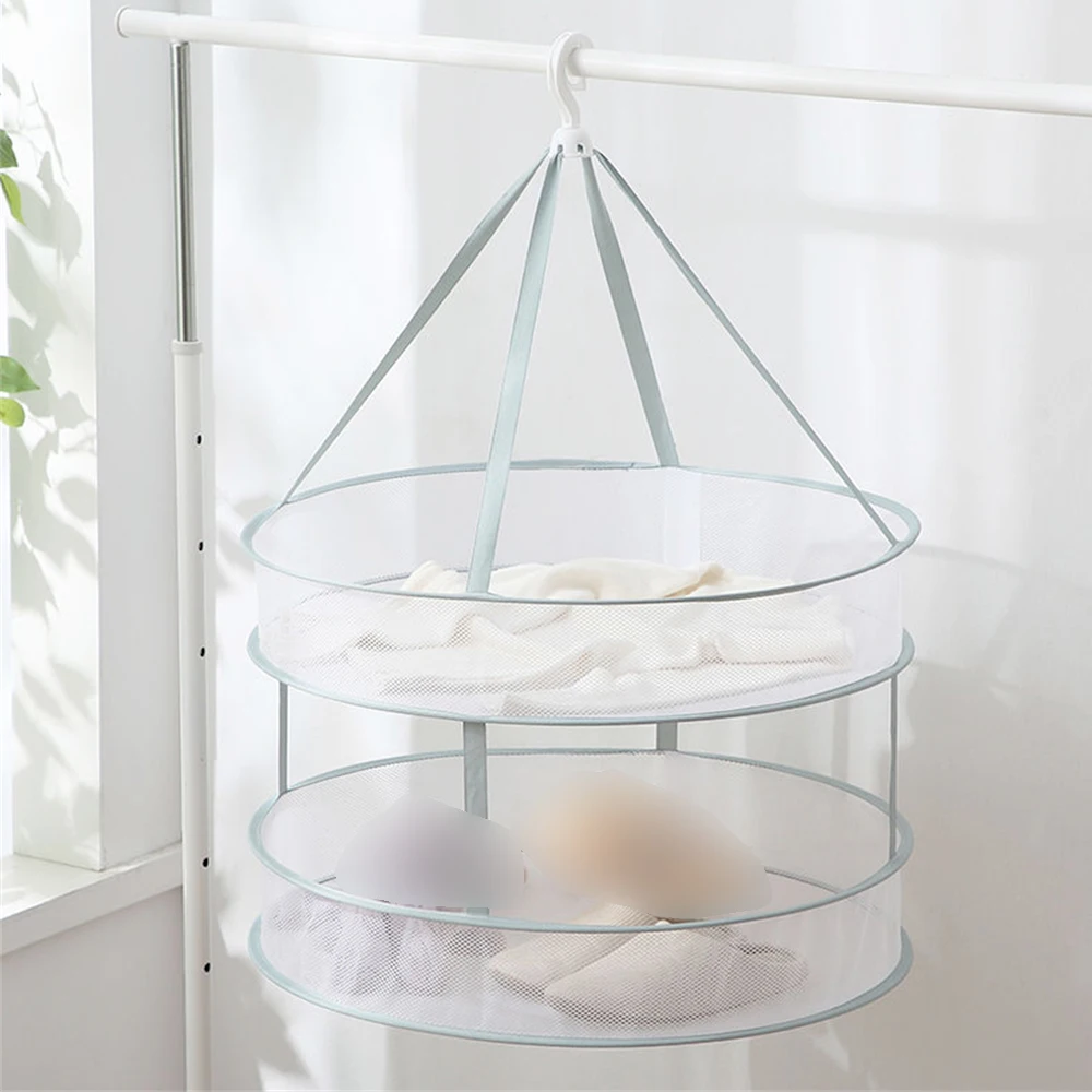 Clothes Drying Drying Basket Clothes Drying Net Clothes Flat Net Bag Home Socks Drying Artifact Clothes Drying Basket Net 3