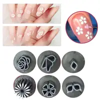 New Nail Art Stamp Pen Set Floral Butterfly Pattern Nail Graffiti Pen Flower Painting Drawing Nail Brush Stamp Pen Manicure Tool 2