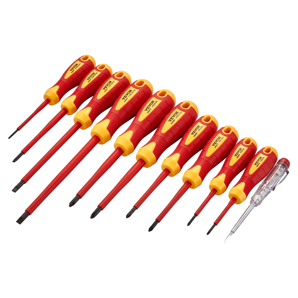 SucceBuy Professional Insulated Screwdriver Set 11 Piece
