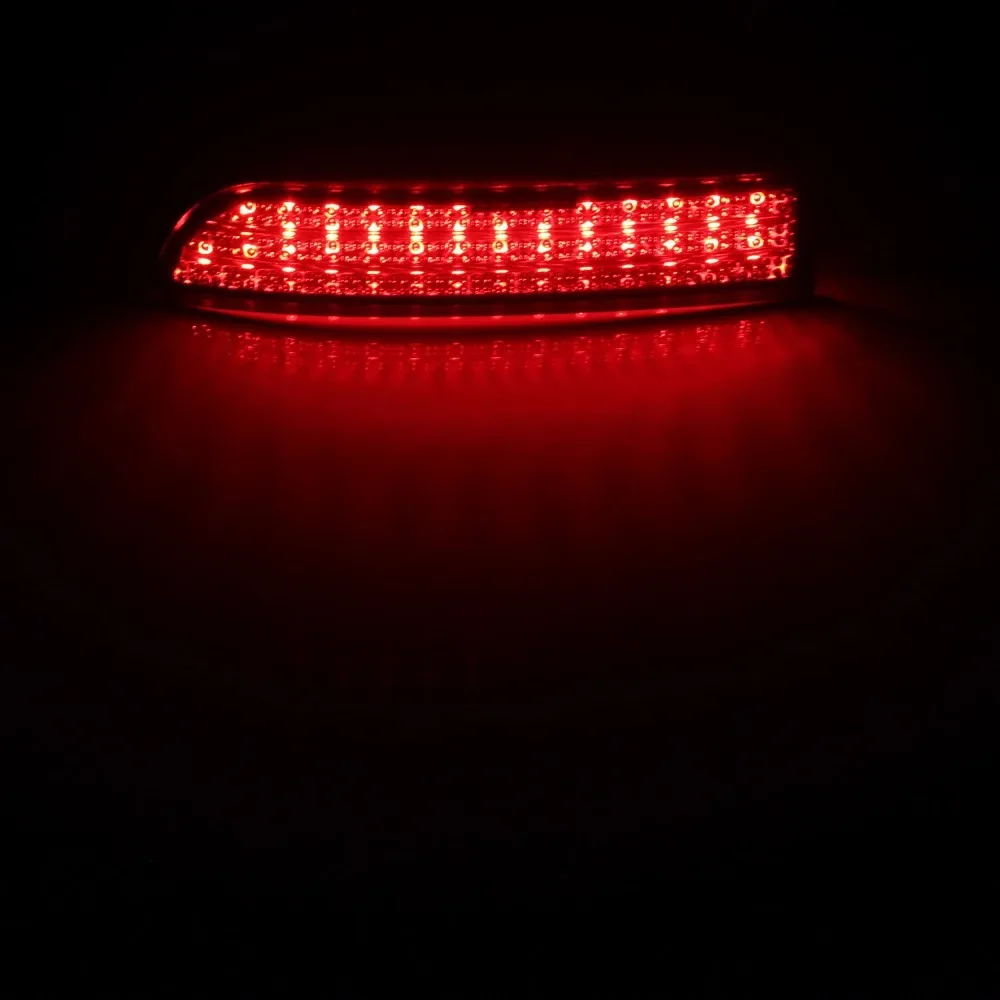 ANGRONG 2x riflettore paraurti posteriore affumicato nero luce freno a LED per Toyota Avensis Estima 2.4 Previa Alphard MK I RAV4 - immagine 4