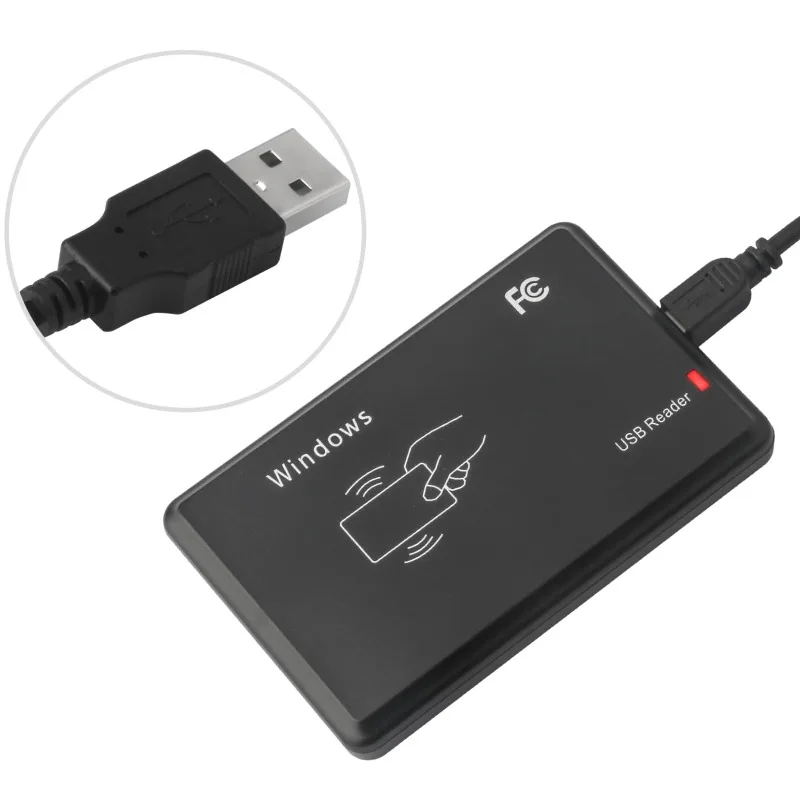 

Считыватель ID-карт EM4100 TK4100 125 кГц, USB RFID-метка с бесконтактной чувствительностью, смарт-карта с поддержкой Windows System Linux