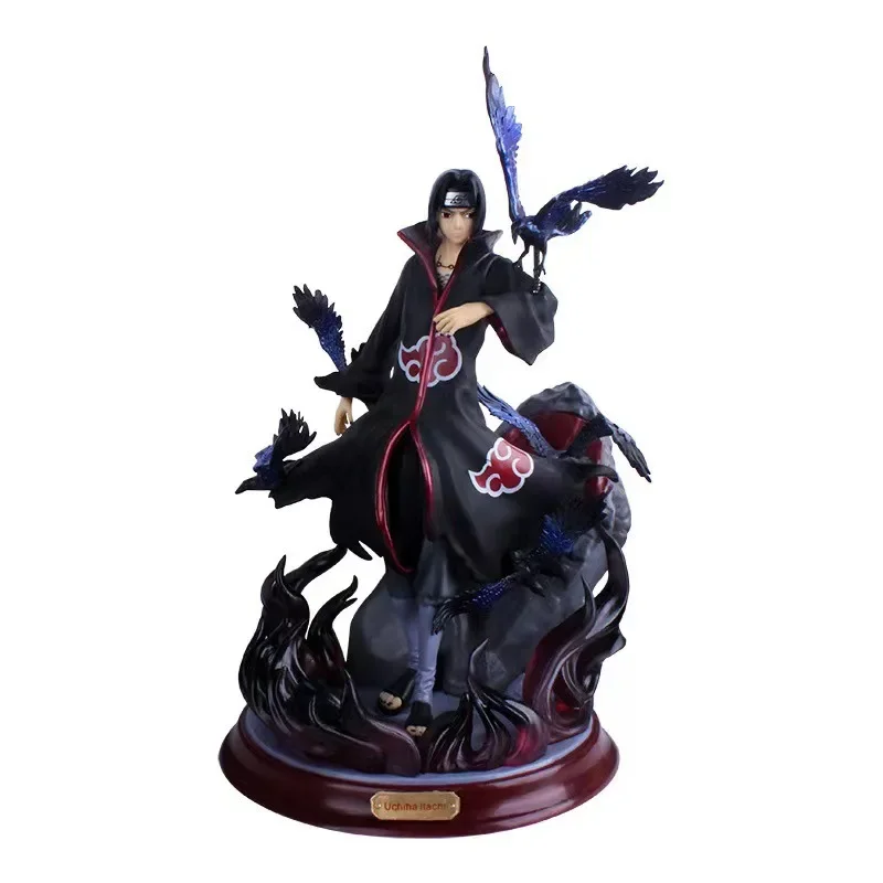 29Cm Anime Naruto Uchiha Itachi Pvc Action Figure Modello Da Collezione Giocattolo Shippuden Uchiha Itachi E Crow Collection Confezione Regalo