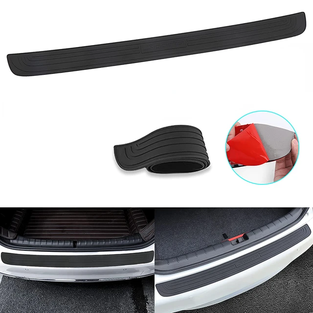 Universal 104/90cm Auto Kofferraum tür Schweller platte Schutz Hecks toß  stange Schutz Gummi leisten Pad Verkleidung Abdeckung Streifen Auto liefert  Klebeband - AliExpress