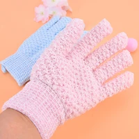 1pc Bath For Peeling Exfoliating Mitt Gloves For Shower Body Brush Fingers Towel Body Massage Sponge Wash Moisturizing SPA Foam 2