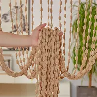 1*2M Beaded String Curtain Door Curtain Beads Thread Tassel Curtains Window Wall Panel Room Divider Doorway Home Wedding Decor 1