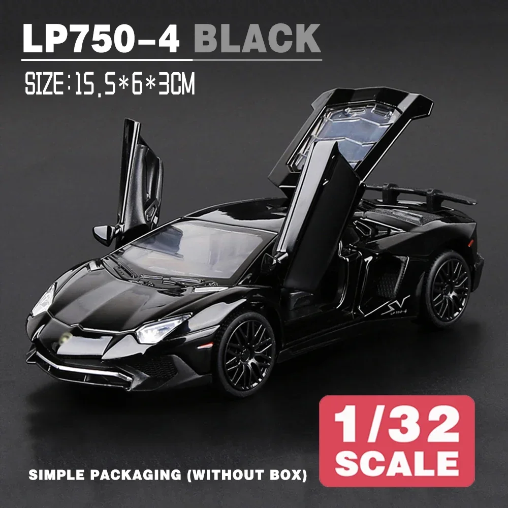 1:32 Lamborghini Aventador LP750-4 LP770-4 Metal Diecast