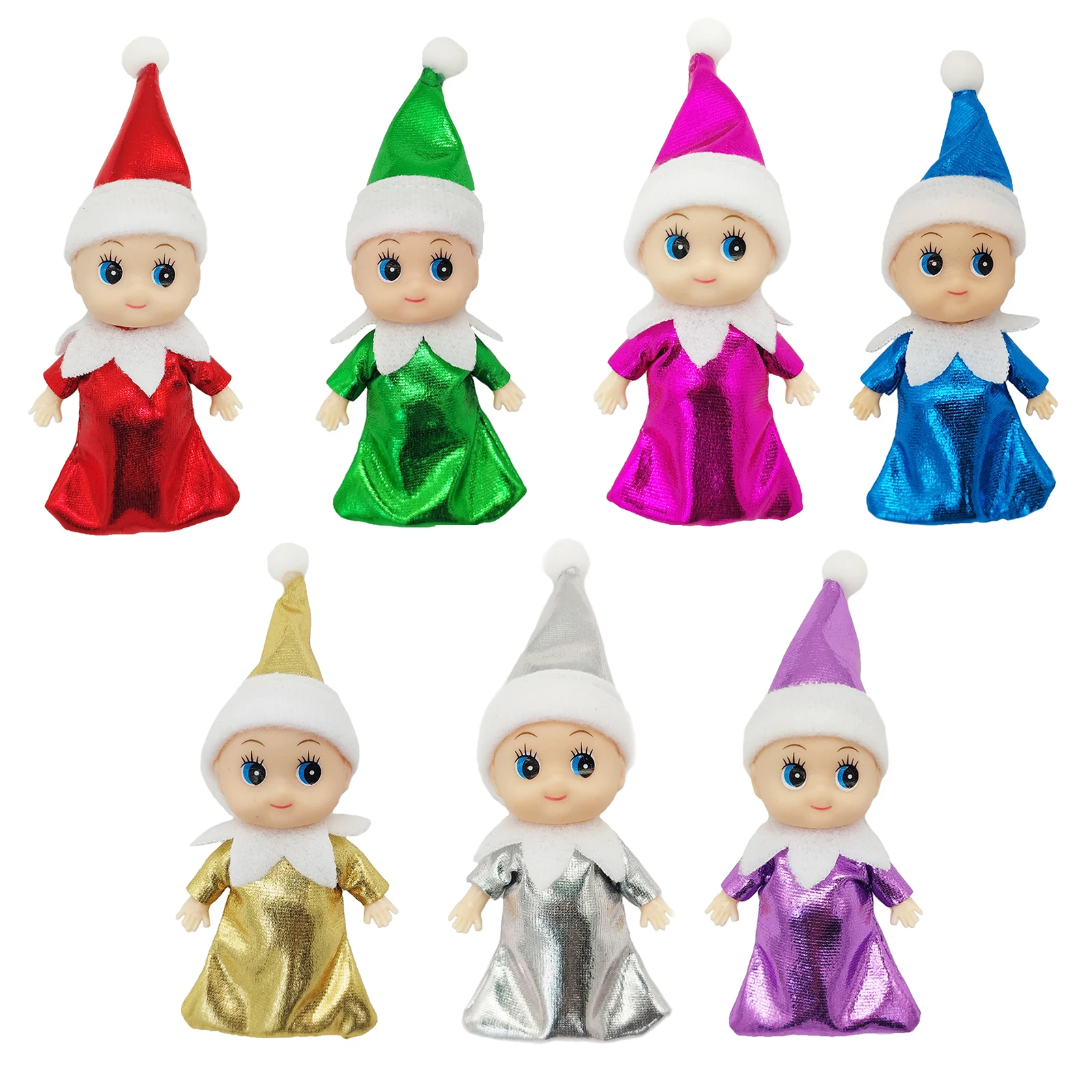 Mini Baby Elf Dolls Todder Shining Kindness Sleeping Bag Craft Babies Doll Toy Decoration On The Shelf Gift for Girl Boy Kid high quality metal plants stand holder bedroom mini window plant shelf room standing mensole per piante balcony furniture