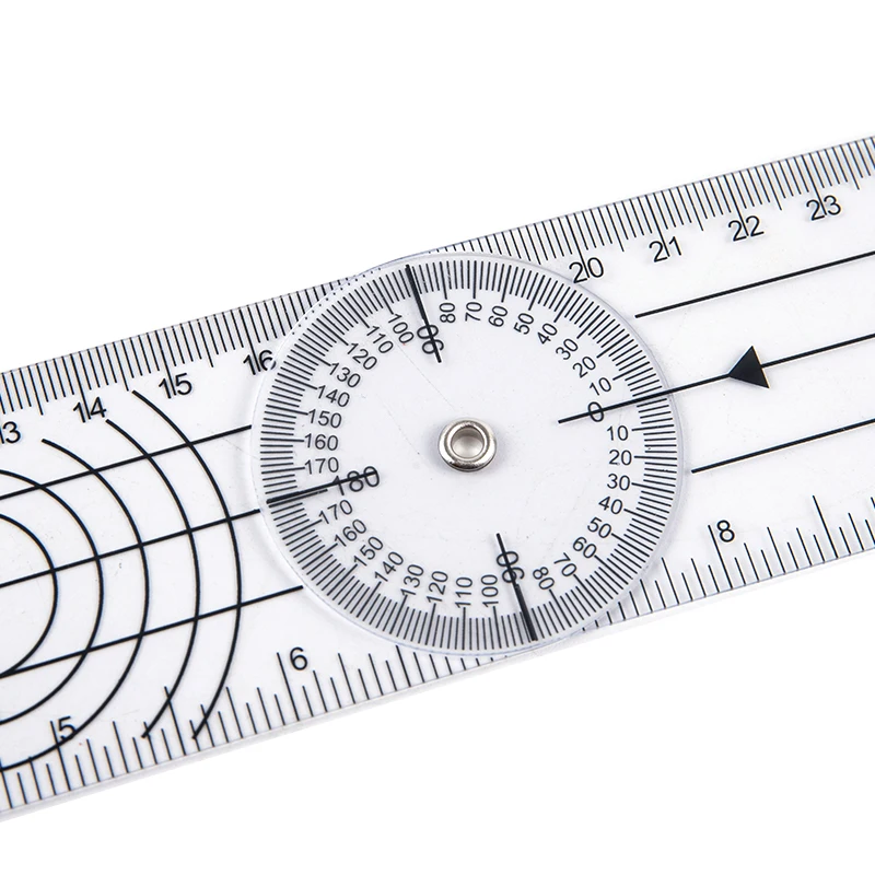 0-140mm 360 Degree Goniometer Angle Medical Spinal Angle Ruler Angle Inclinometer Ruler Protractor Angle Finder Measuring Tool 6