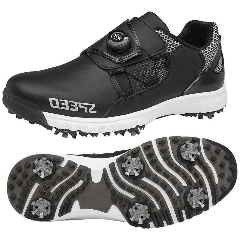 2024 Comfortable Golf Shoes Men Big Size 36-47 Professional Golf Spikeless Sneakers Non-Slip Waterproof Golfer Walking Footwear 2