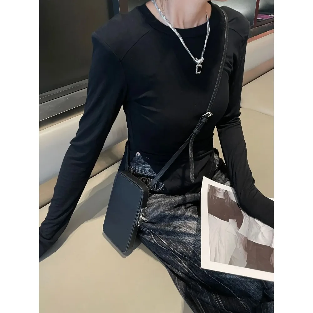 Women's Genuine Leather Crossbody Phone Bag - Luxury Designer Fashion Mini Purse
