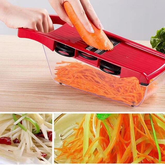 18 Types Adjustable Mandoline Slicer Stainless Steel Vegetable Potato  Grater Adjustable Thickness Food Cutter Slicer Dicer Tools