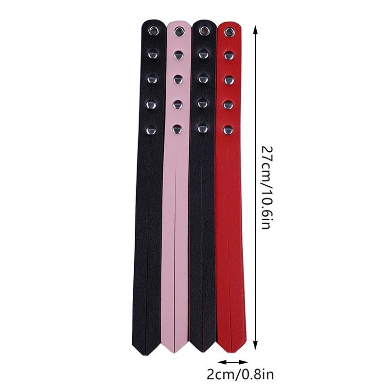 1PC PU Leather Paddle Slapper Whip For Horse Training Enhance Pain Equestrian Training Horse Whip Equestrian Riding Crops 6