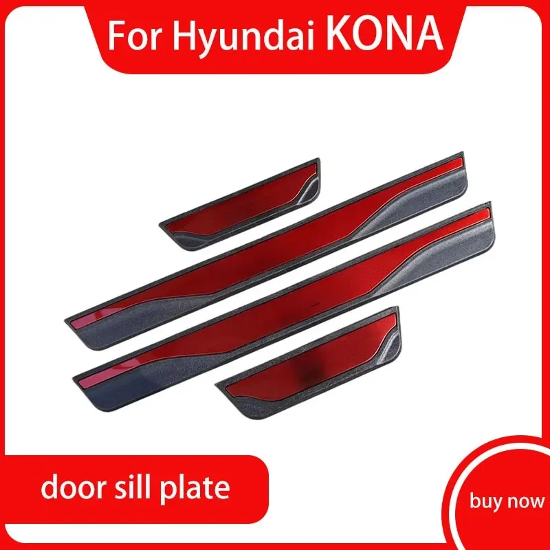 Carhanson Stainless Steel Door Sill Scuff Plates For Hyundai Elantra (2017-2019) – Set Of 4